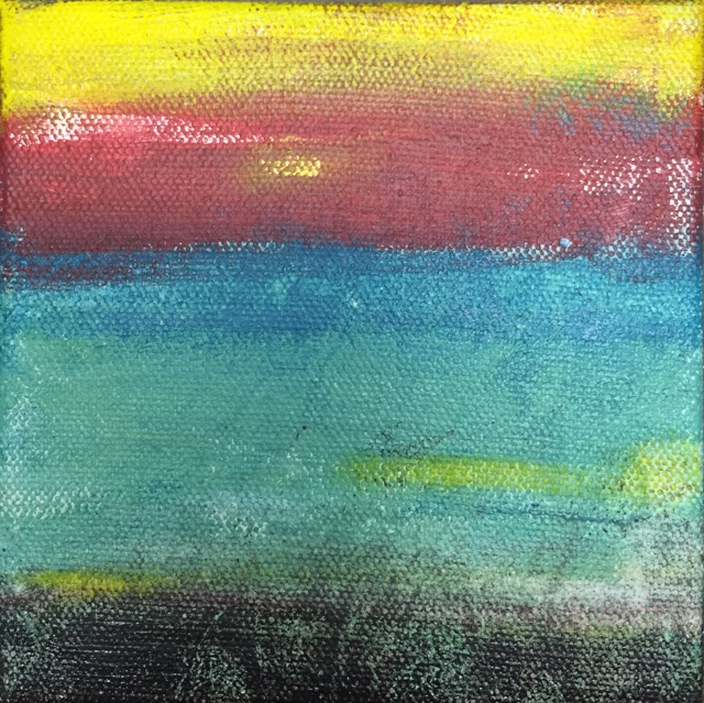 So Tired Acrylic on canvas, 5" x 5" 21/30 in 30
